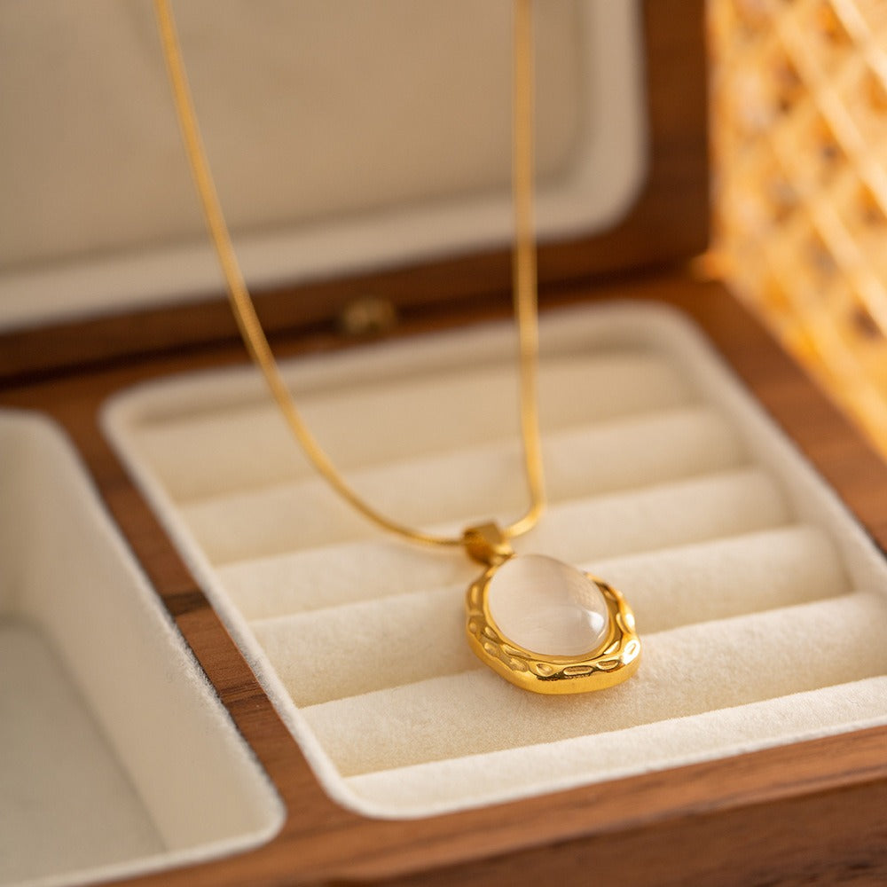 Filomina – Collar Piedra Preciosa Ópalo Dorado