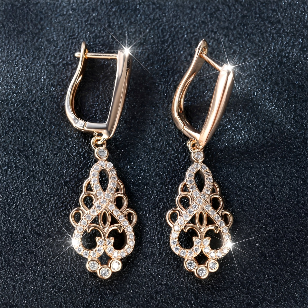 Belen – Boucles Elfo Elegantes en Oro