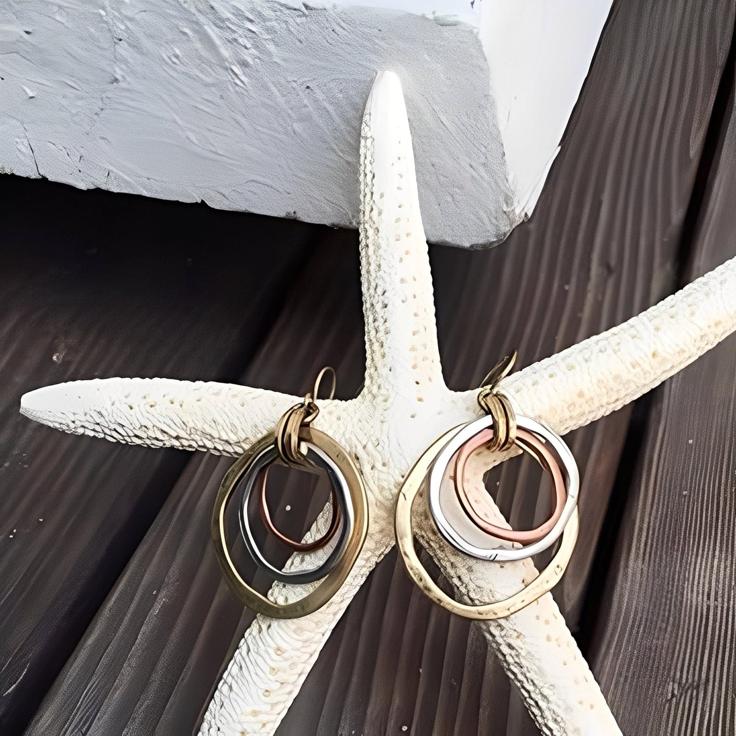 Nadia – Pendientes Vintage Oro y Plata