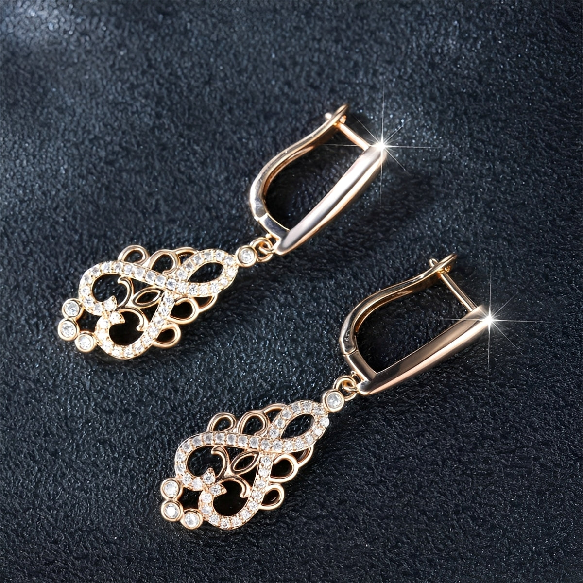 Belen – Boucles Elfo Elegantes en Oro