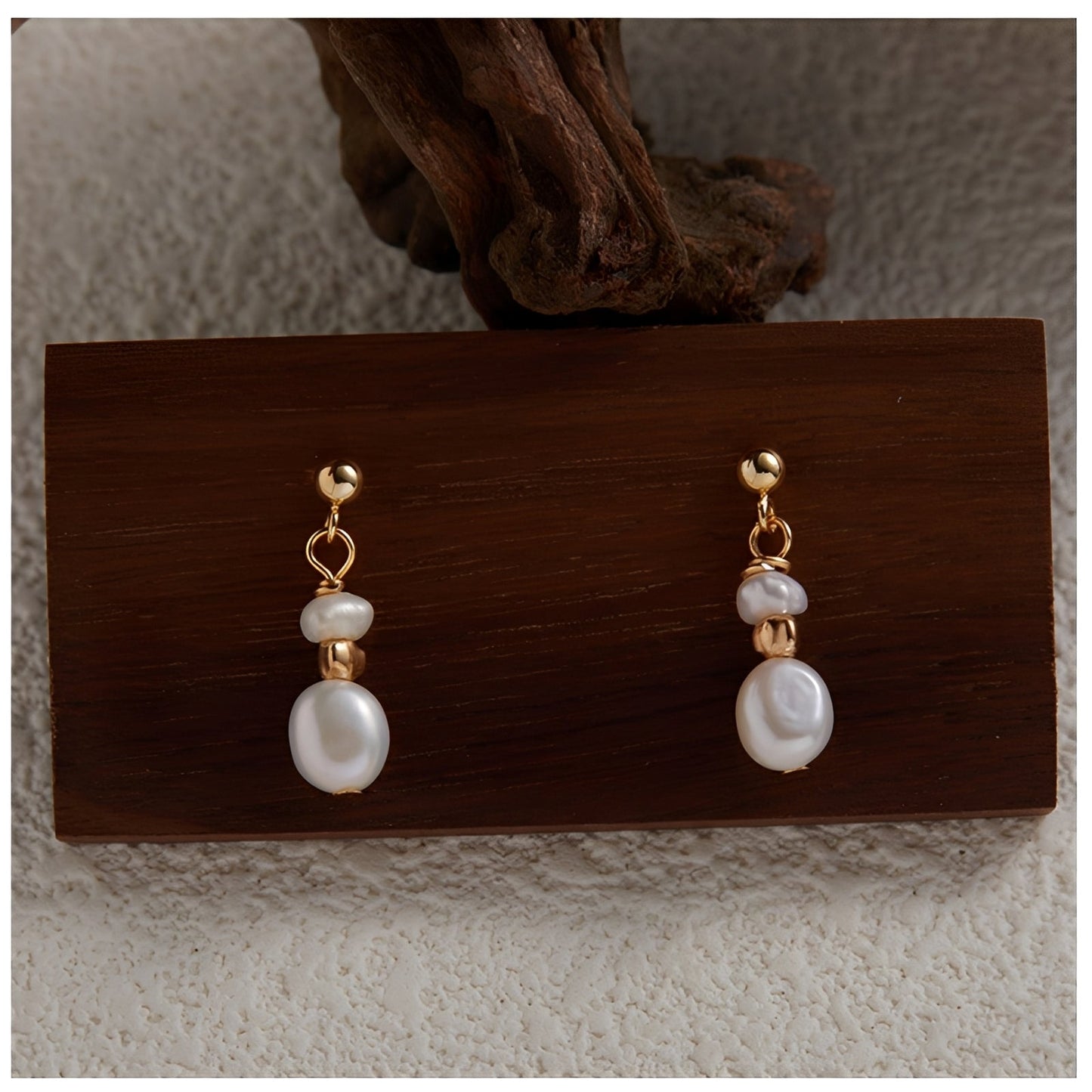 Xersi – Pendientes Perlas Barrocas de Agua Dulce