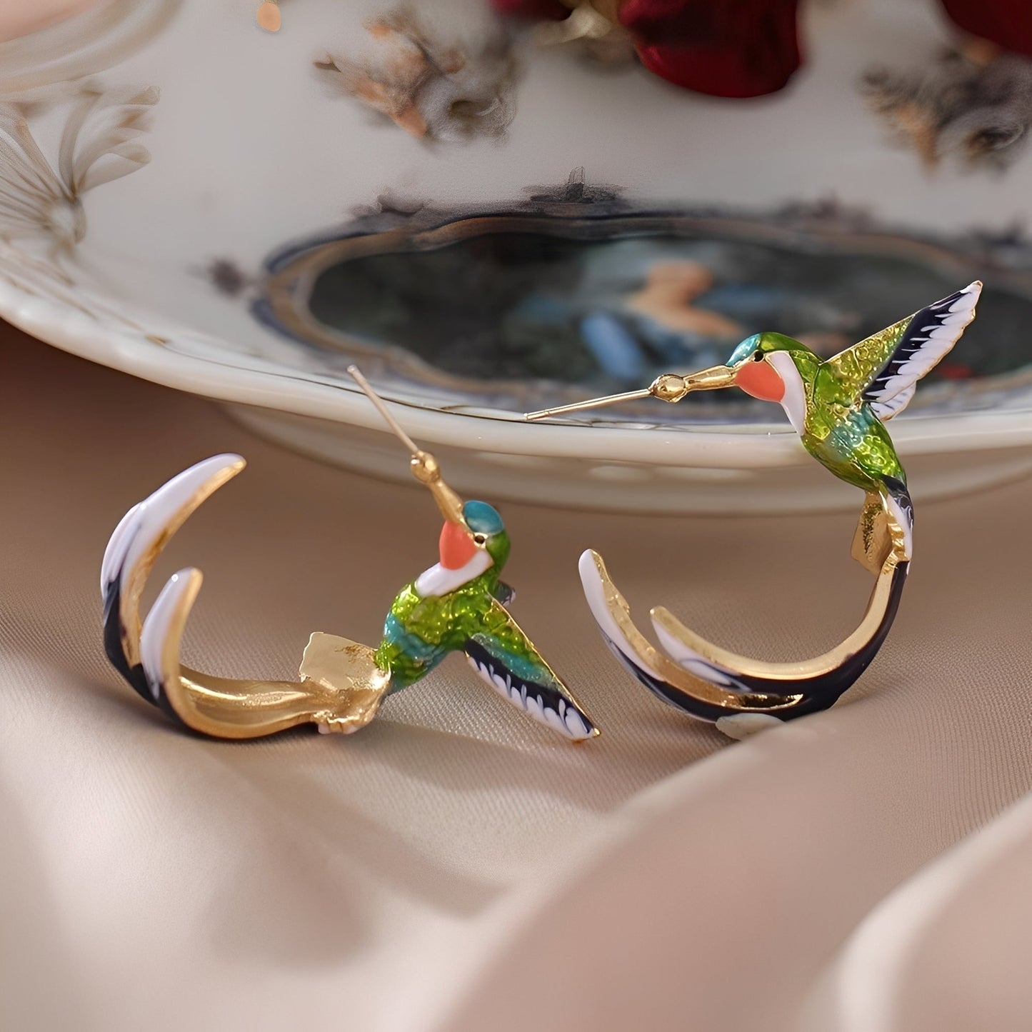 Wendy – Criollas Colibrí Esmaltadas Vintage