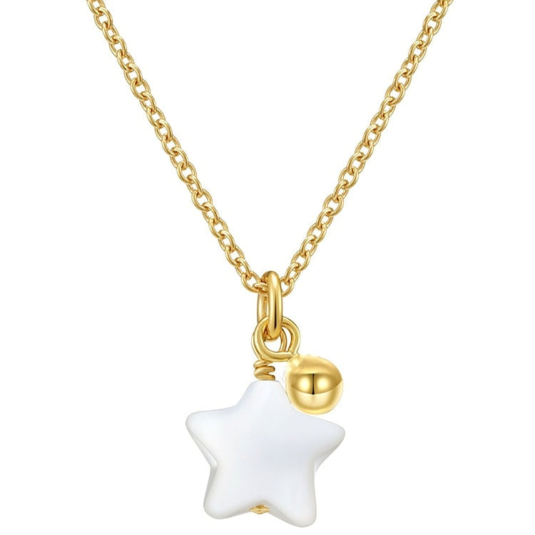 Celine – Collar Colgante Estrella y Perla Mini