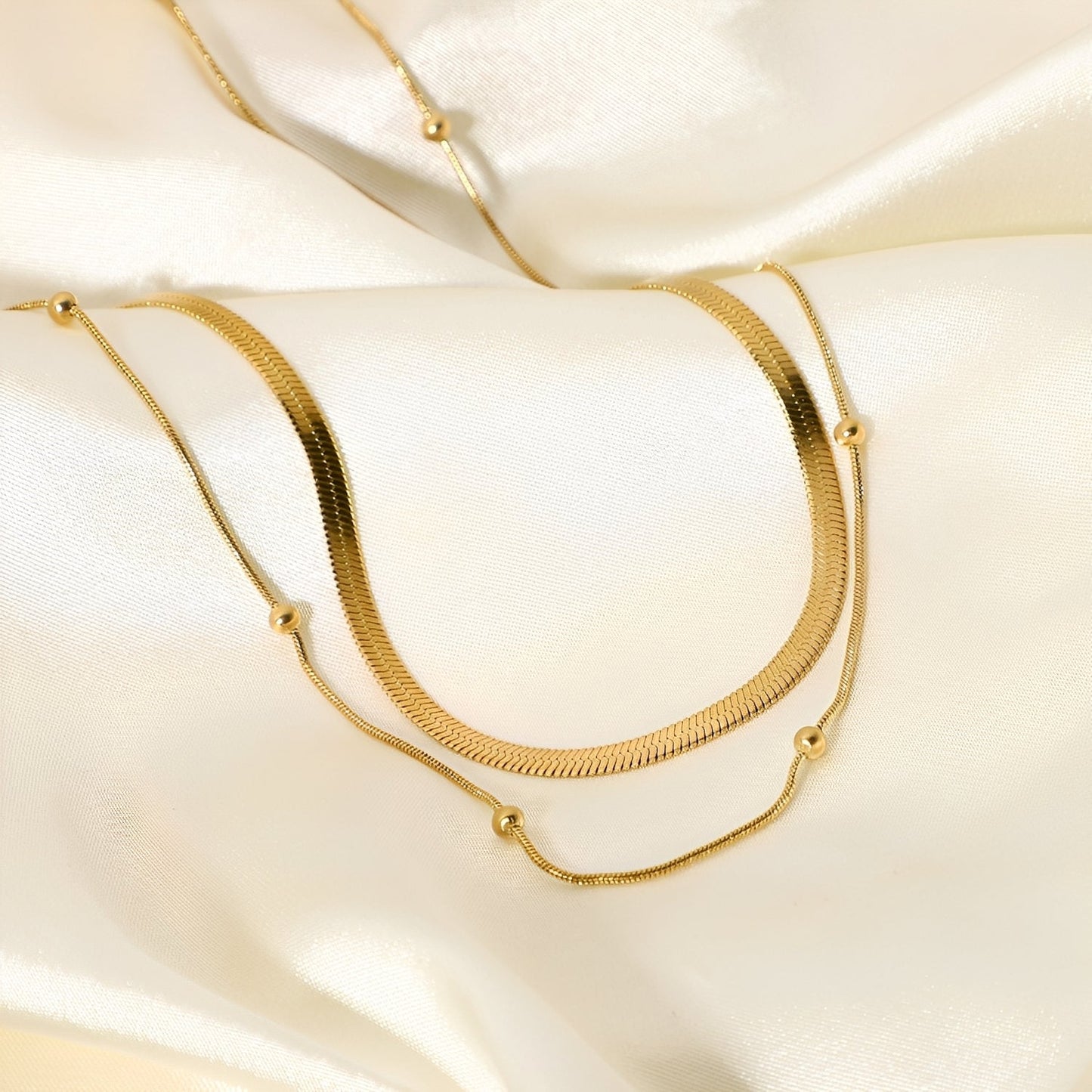 Jane – Collar Doble Fila Tranquilidad