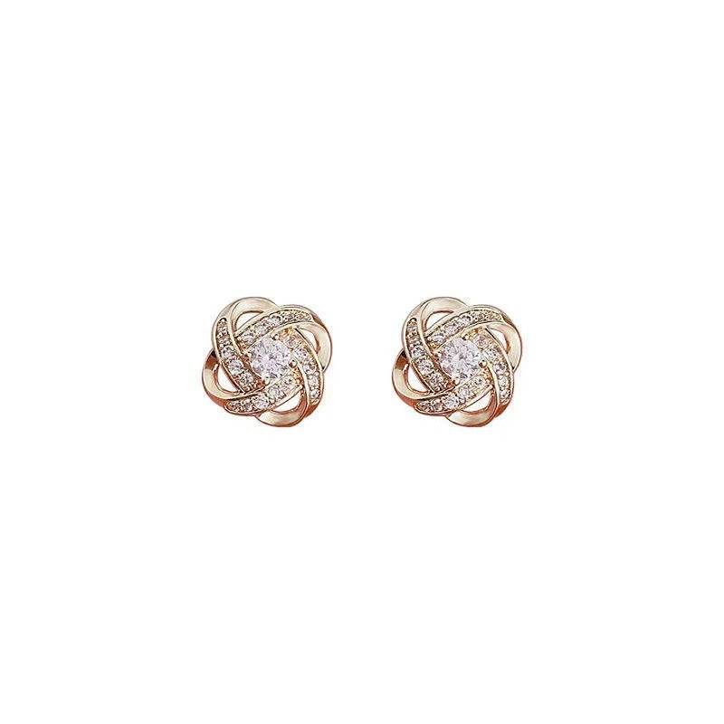 Ryoshi – Aretes Cruz Flor Espiral