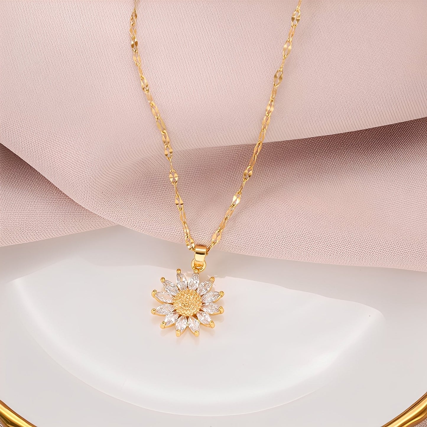 Manon – Collier Tournesol Eclatante en Oro