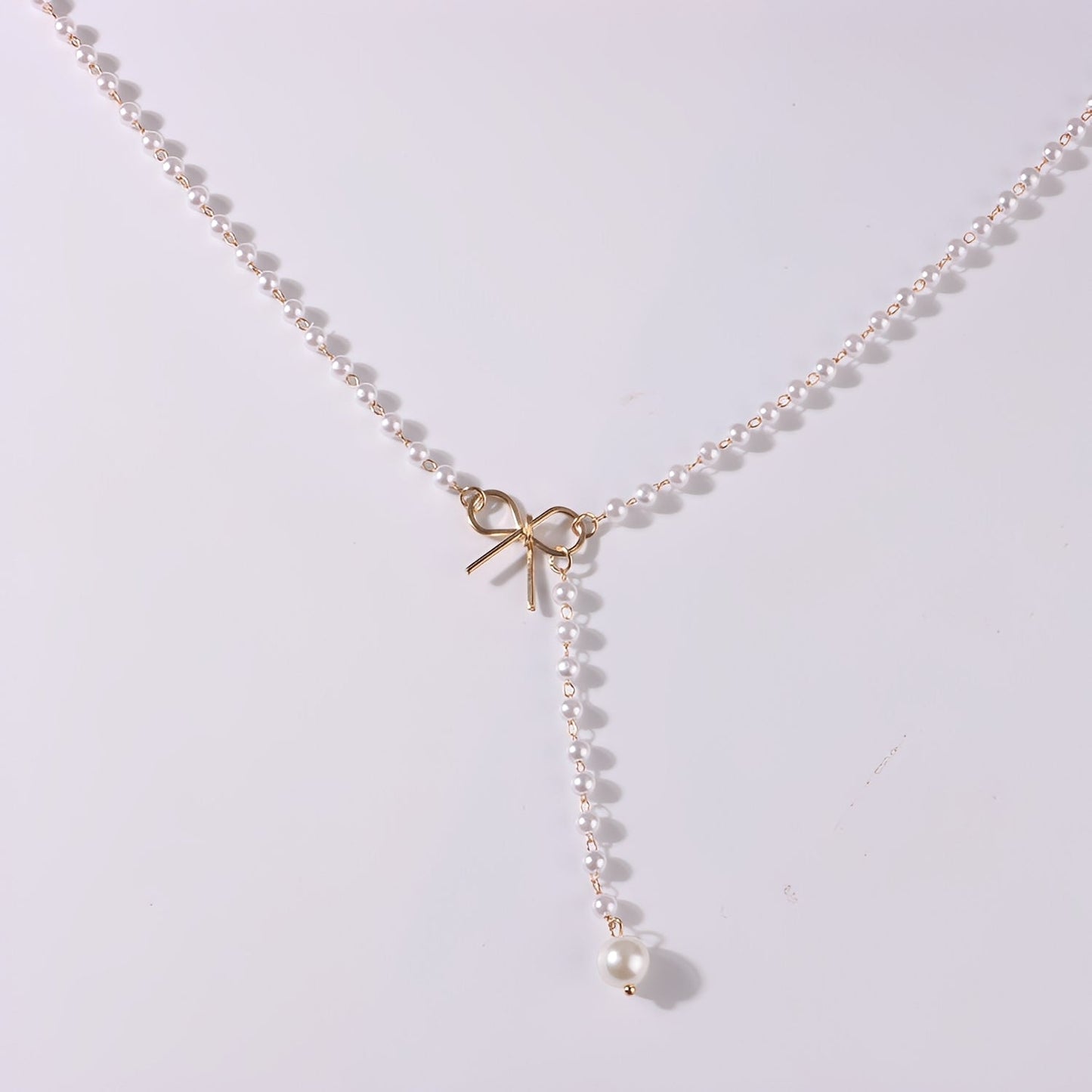 Antoneth – Collar Colgante Lazo con Perla