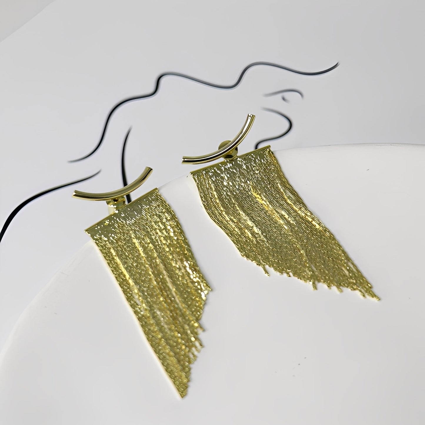 Claire – Pendientes Vintage en Oro Rideau