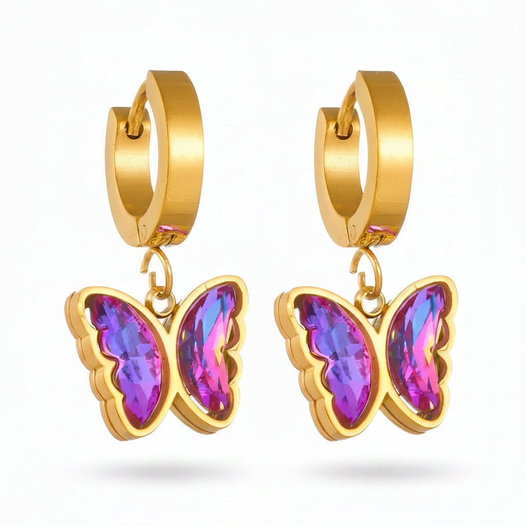 Gianne – Pendientes Mariposa Colgantes Elegantes