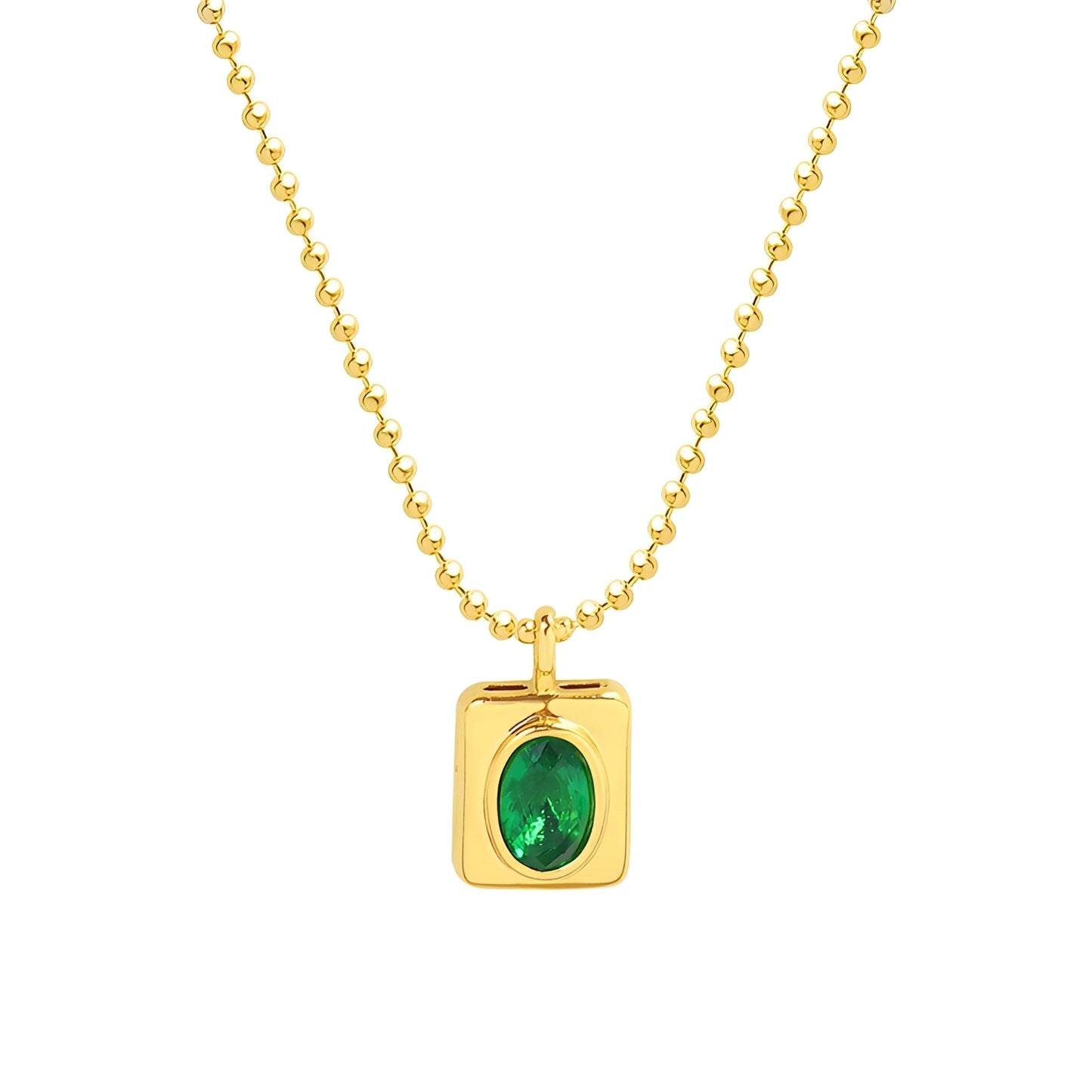 Bea – Collar Ovalado Elegante con Acabado Brillante