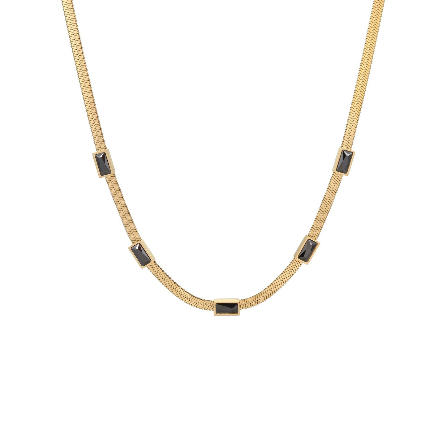 Sabrina – Collar Geométrico Cuadrado