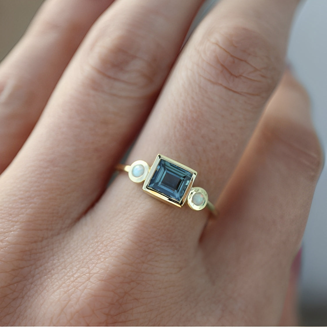 Talea – Boho Turquoise Ring Set