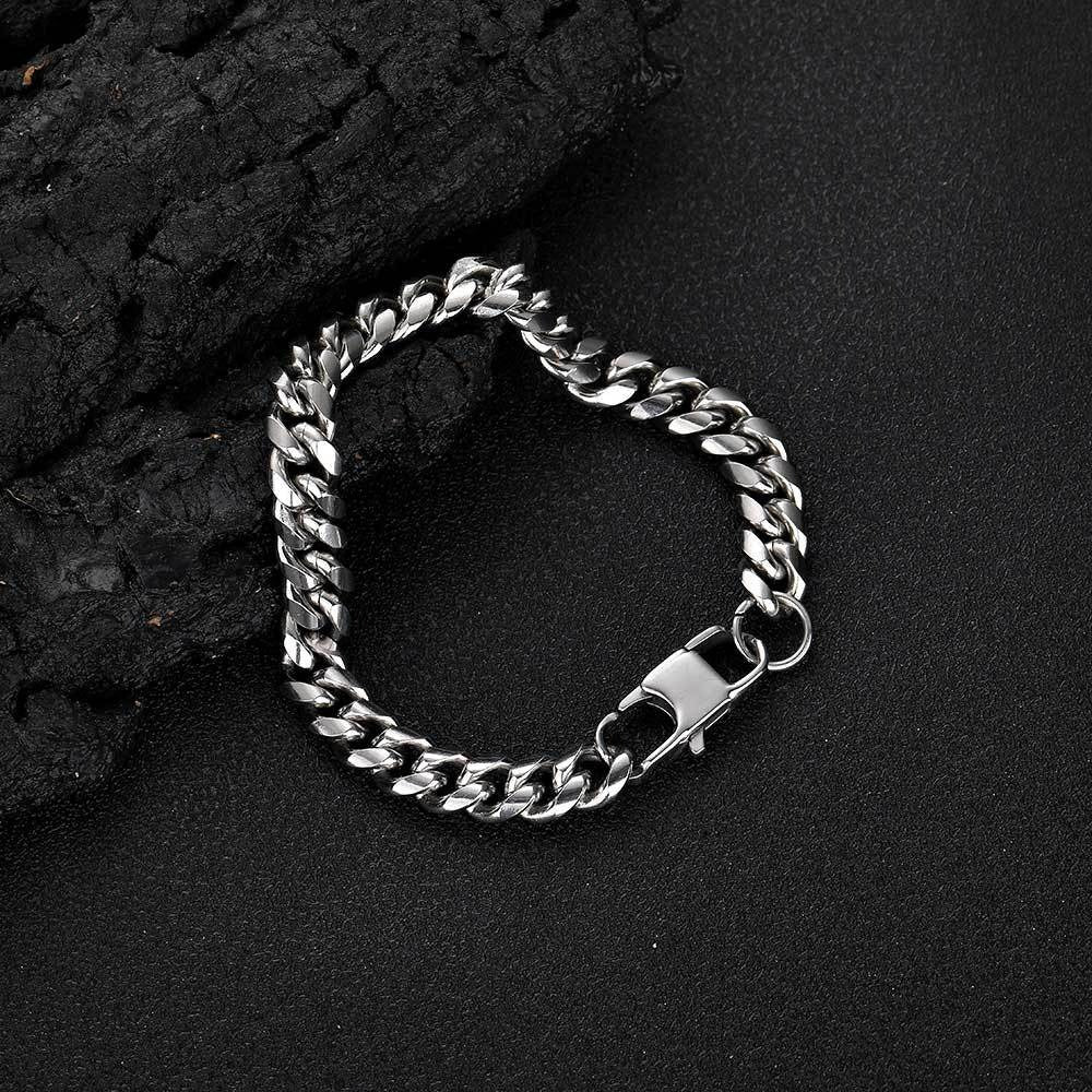 Mateo – Pulsera de Cadena Cubana Elegante
