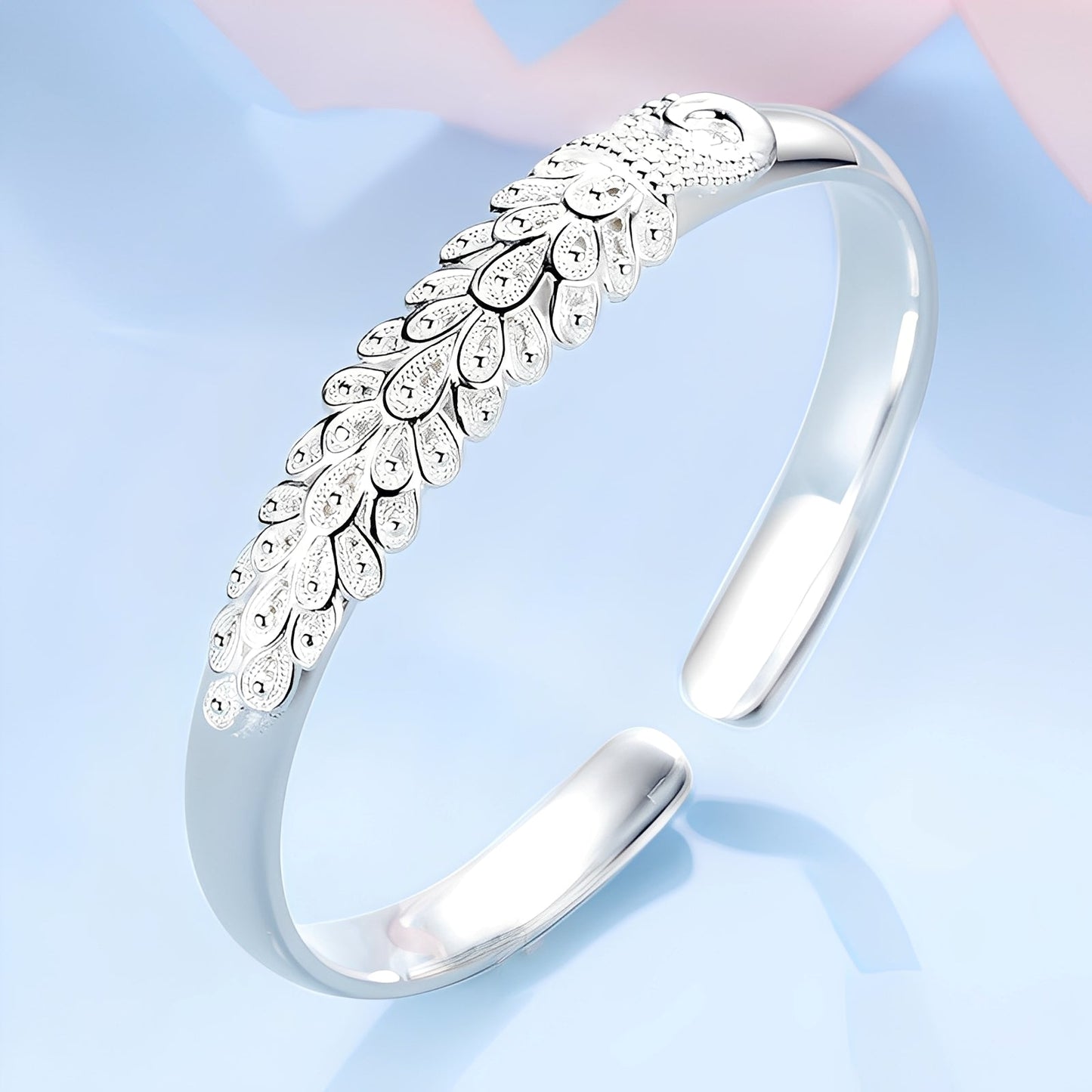 Elina – Brazalete Ajustable de Sueño en Plata