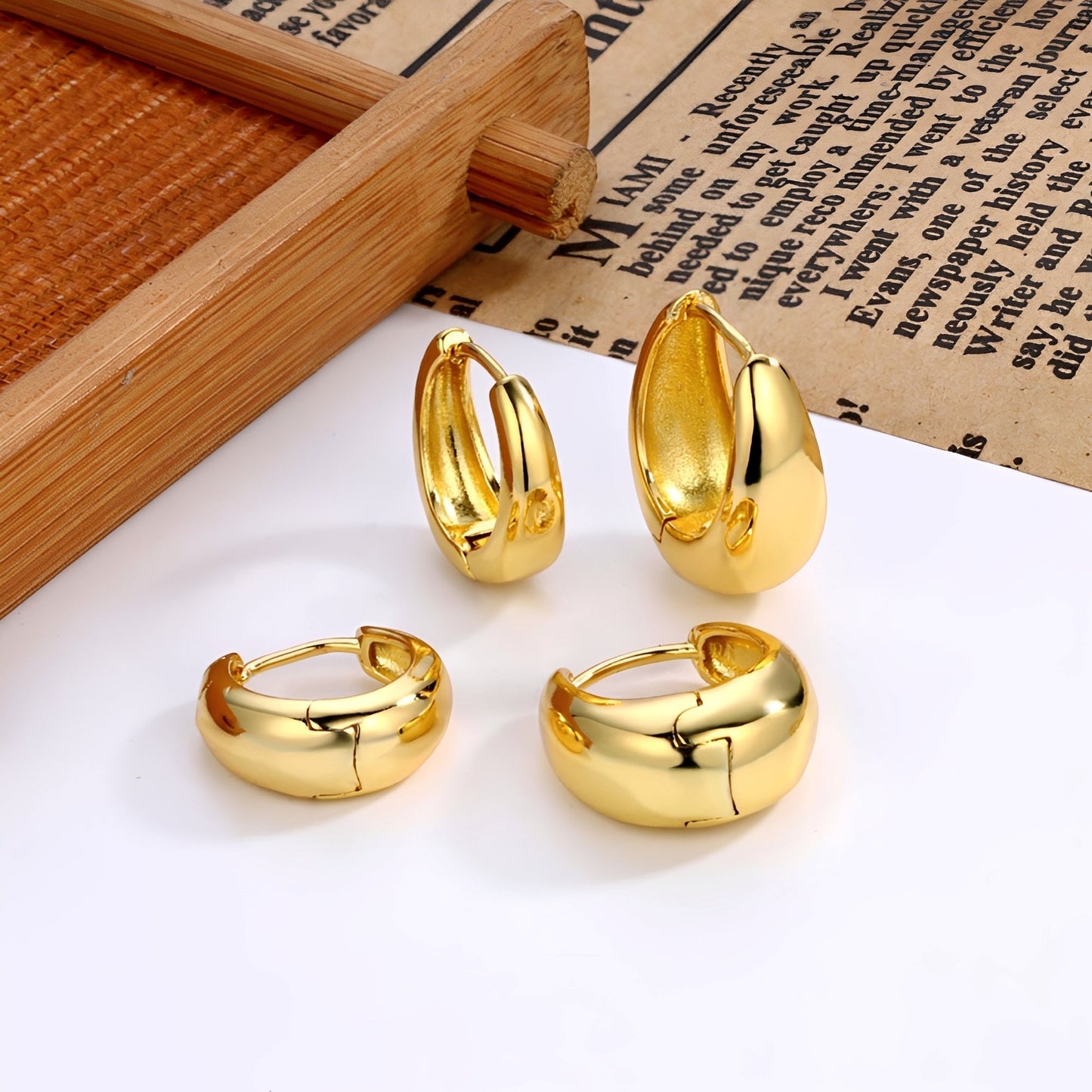 Renee – Pendientes Dorados