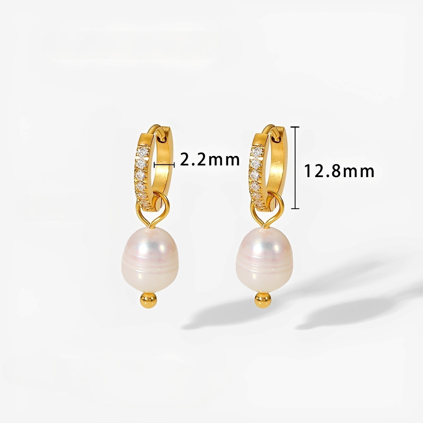 Shanee – Pendientes Aro con Perlas