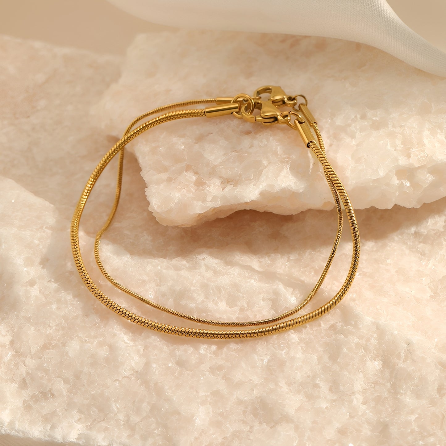 Pia – Pulsera Cadena Serpiente Elegante