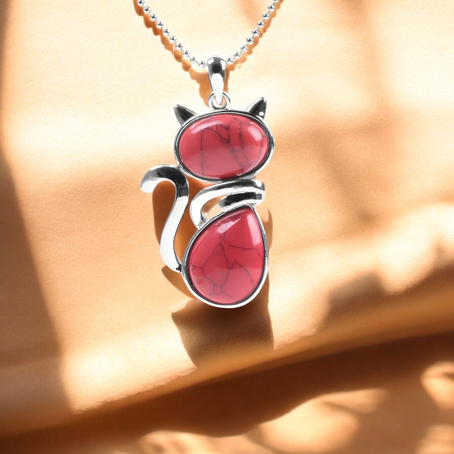 Mila – Collar de Gato con Piedra Natural