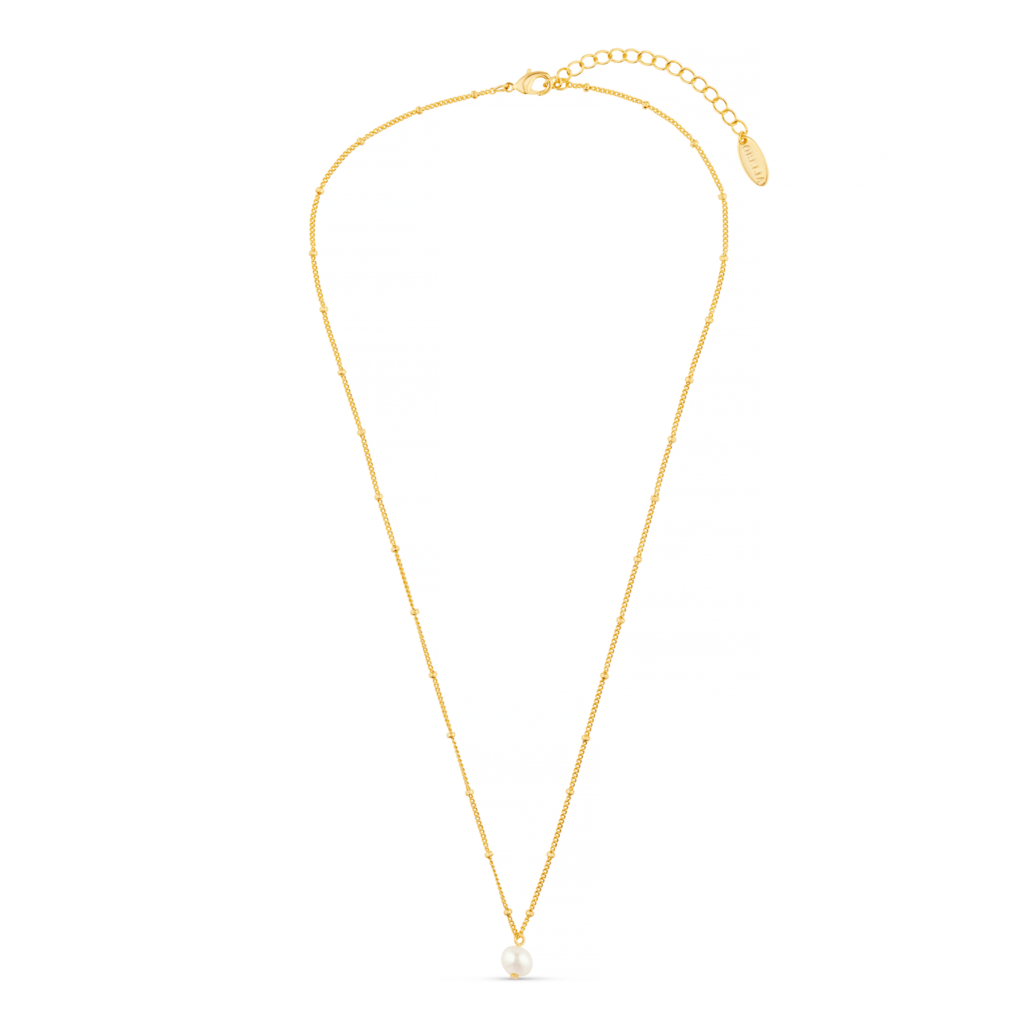 Janna – Collar Satélite con Perlas Dorado