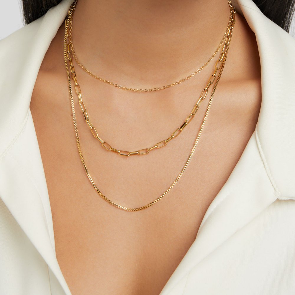 Miela – Collar de Cadenas Superpuestas