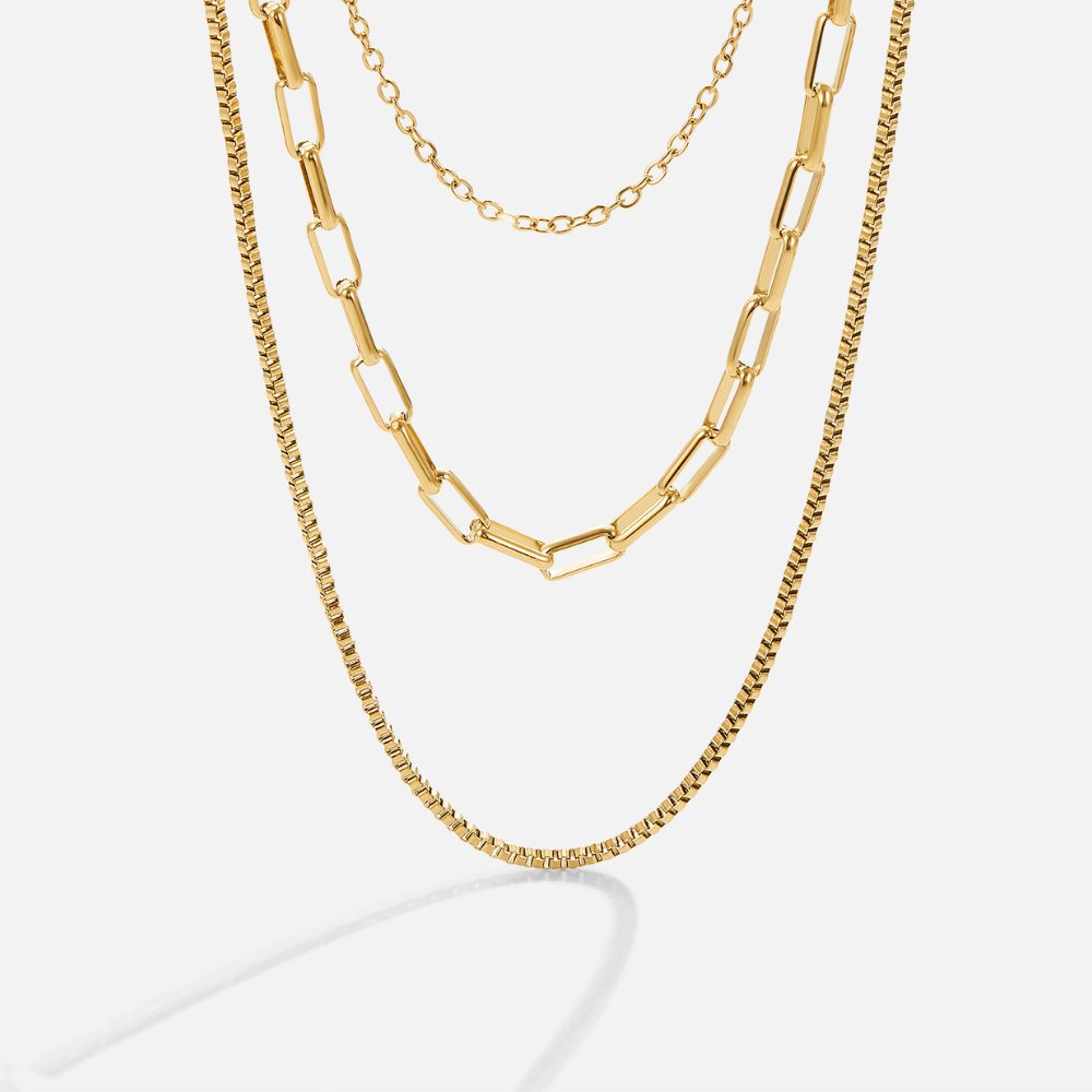 Miela – Collar de Cadenas Superpuestas