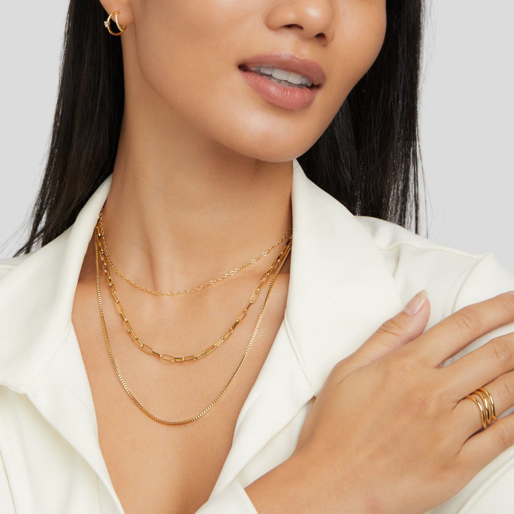 Miela – Collar de Cadenas Superpuestas