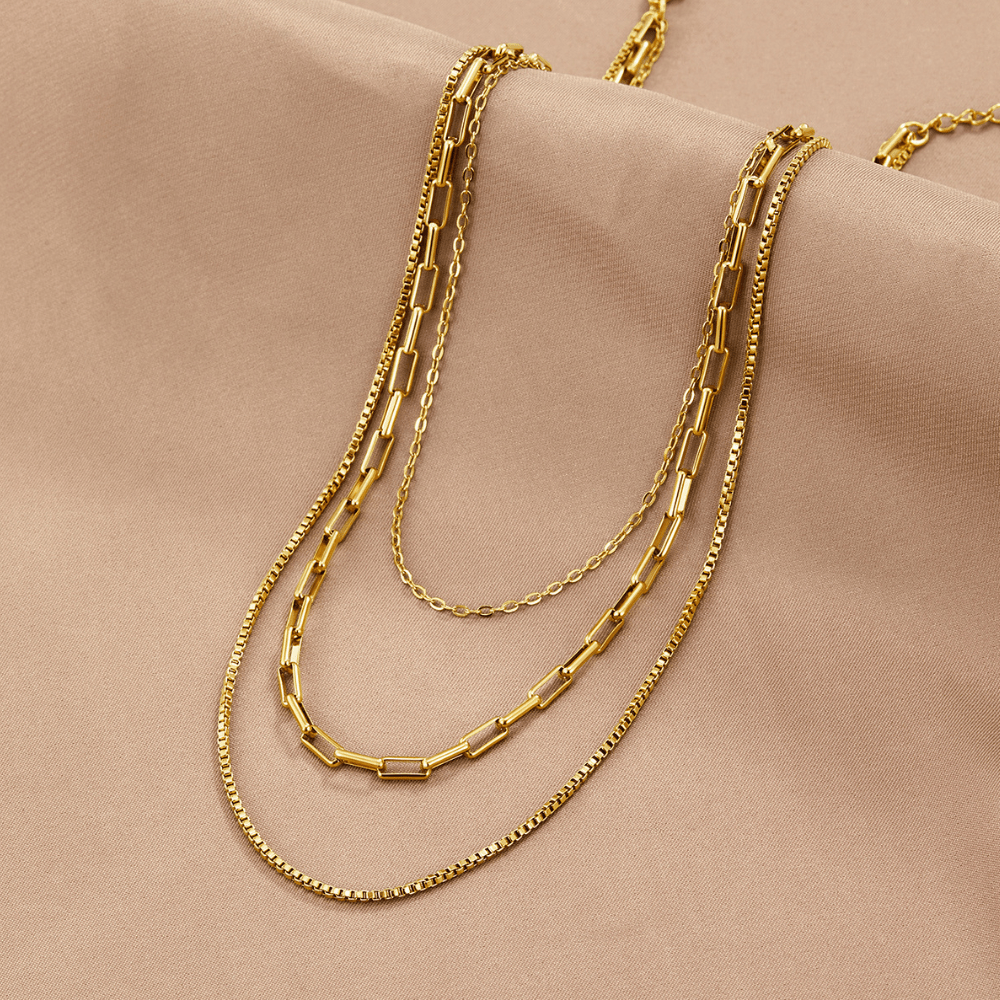 Miela – Collar de Cadenas Superpuestas