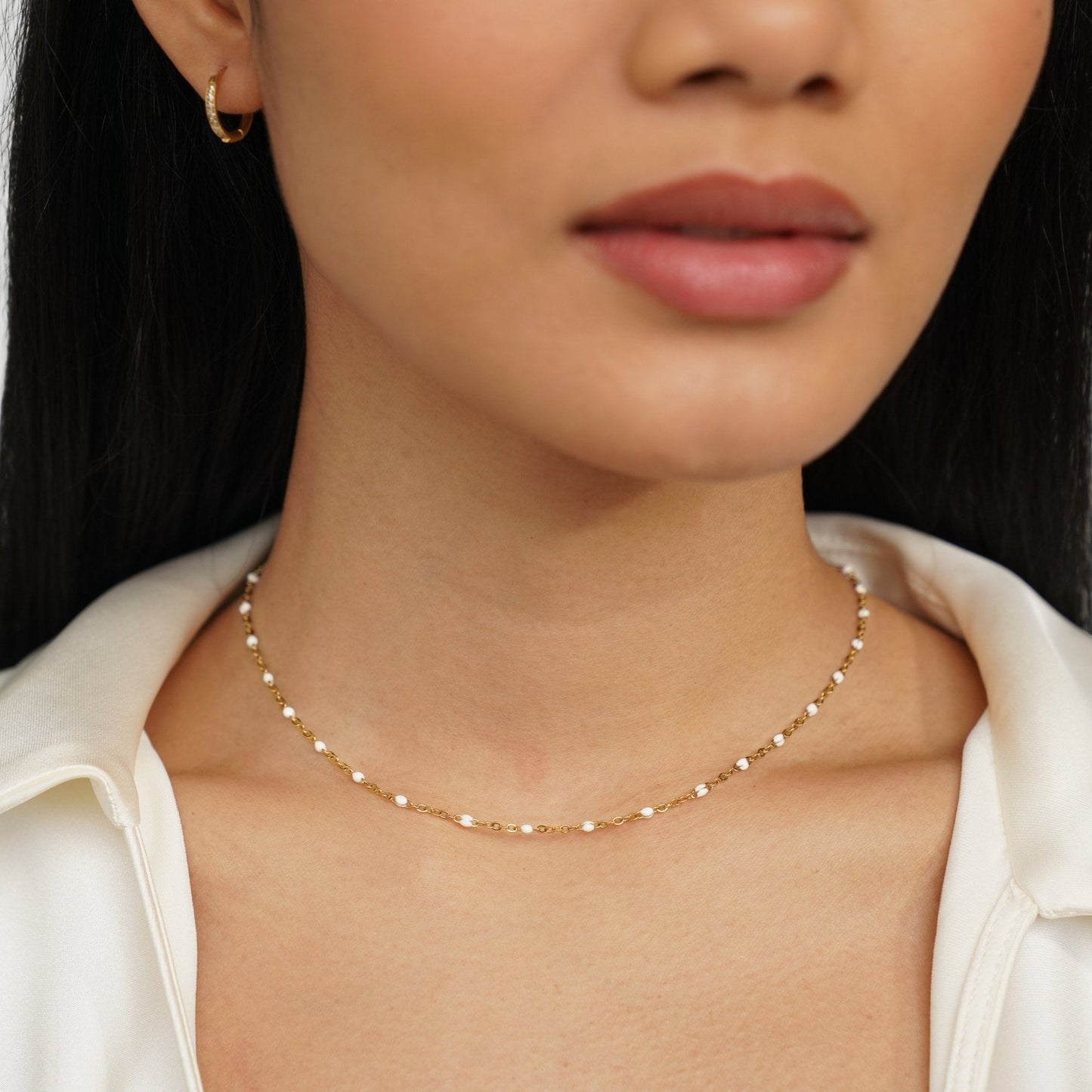 Mila – Collar de Perlas Blancas