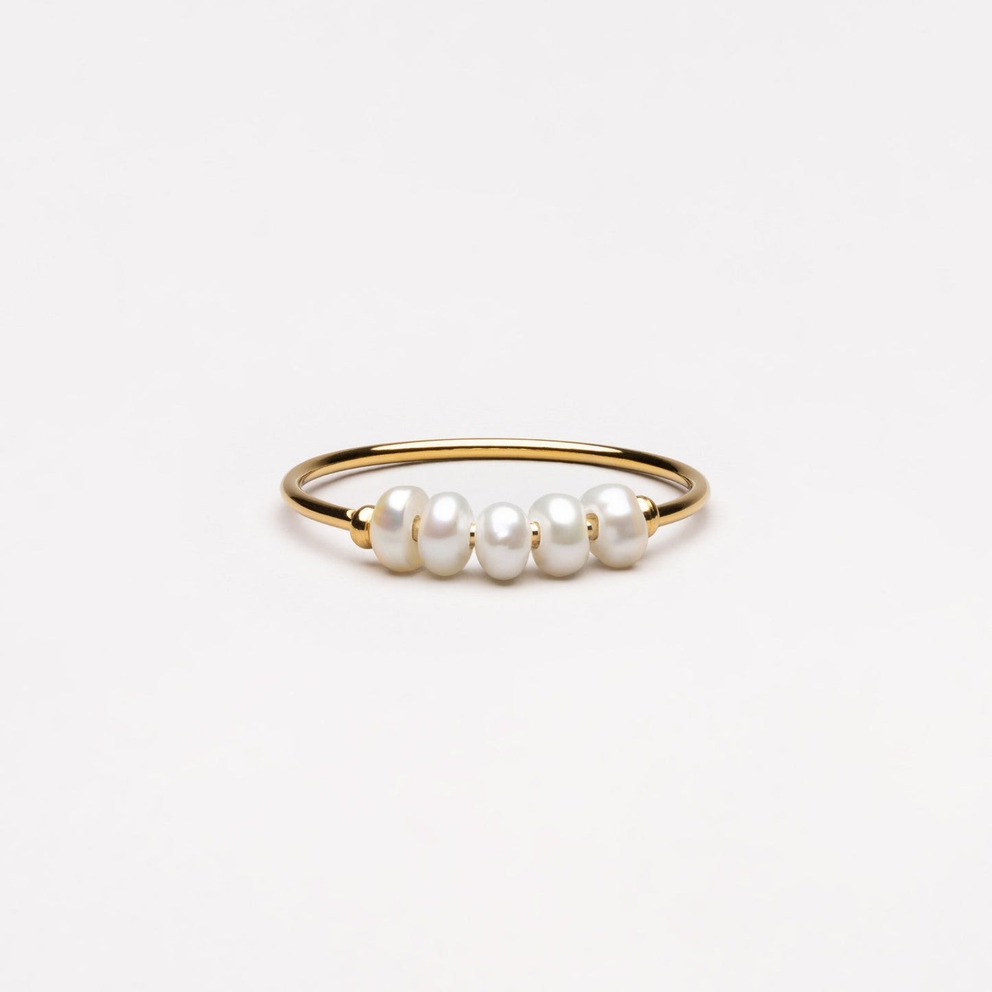 Lina – Anillo con Mini Perlas Naturales