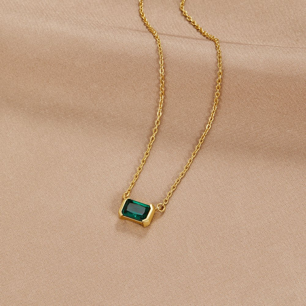 Moni – Collar Esmeralda Verde