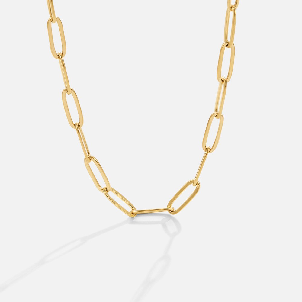 Mara – Collar Cadena Clip Dorado