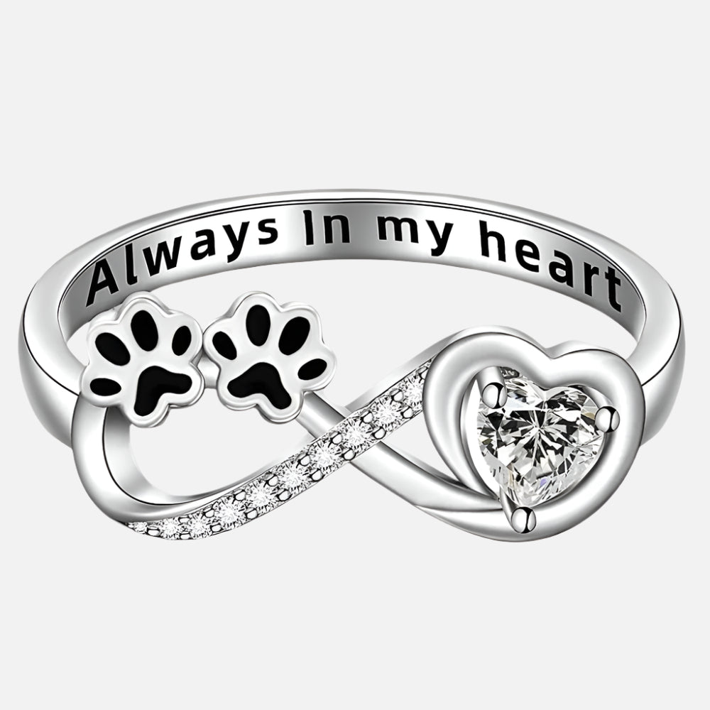 Haruko – Anillo Pequeñas Huellas de Patas de Perro