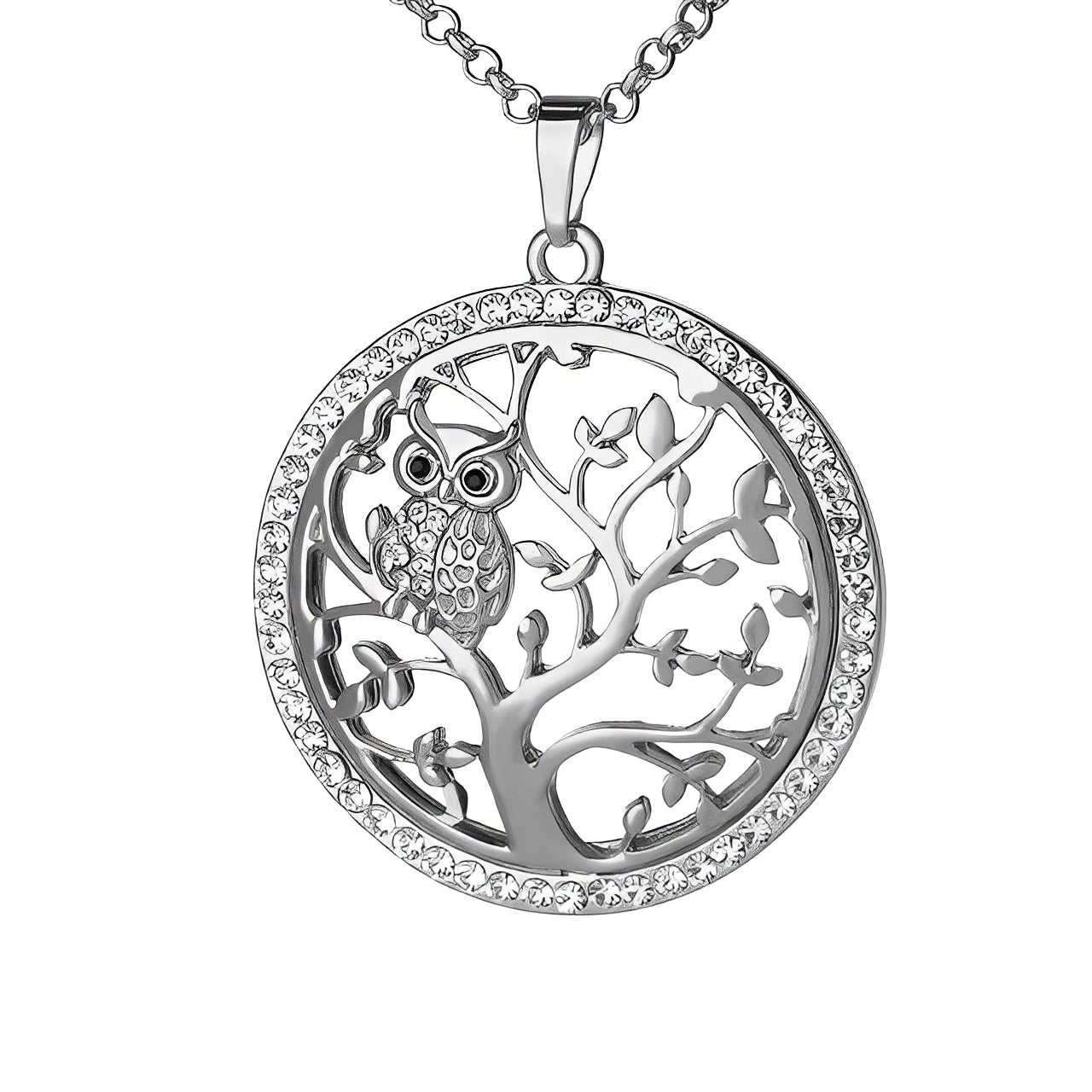 Gemma – Colgante Árbol de la Vida en Oro Blanco
