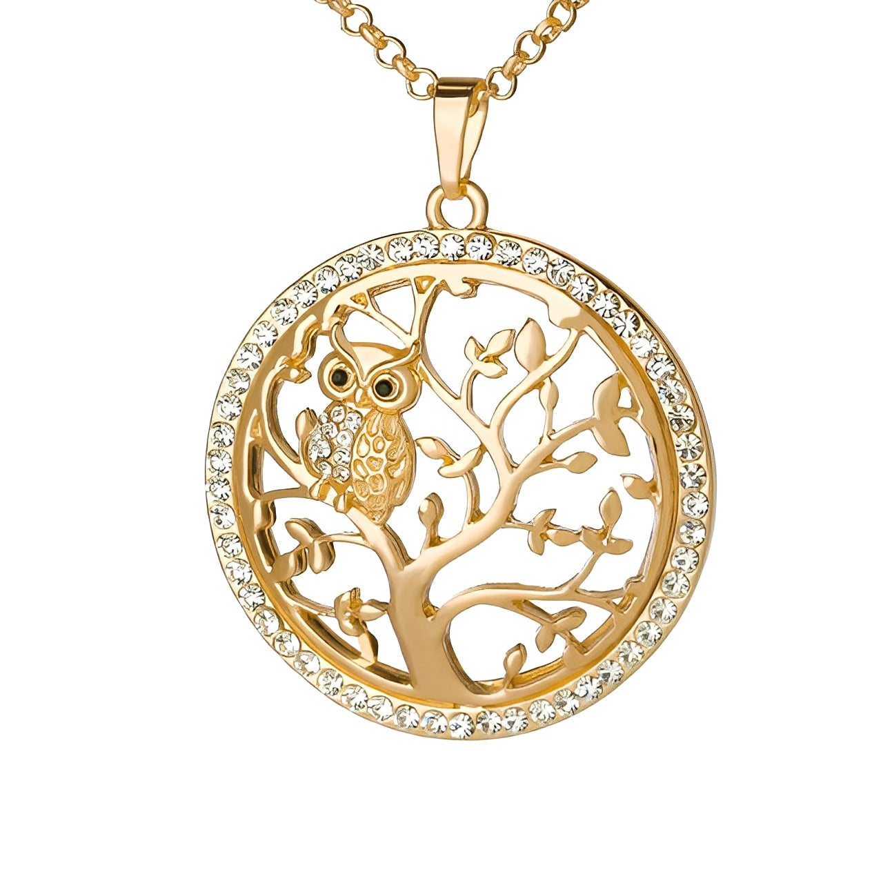 Gemma – Colgante Árbol de la Vida en Oro Blanco