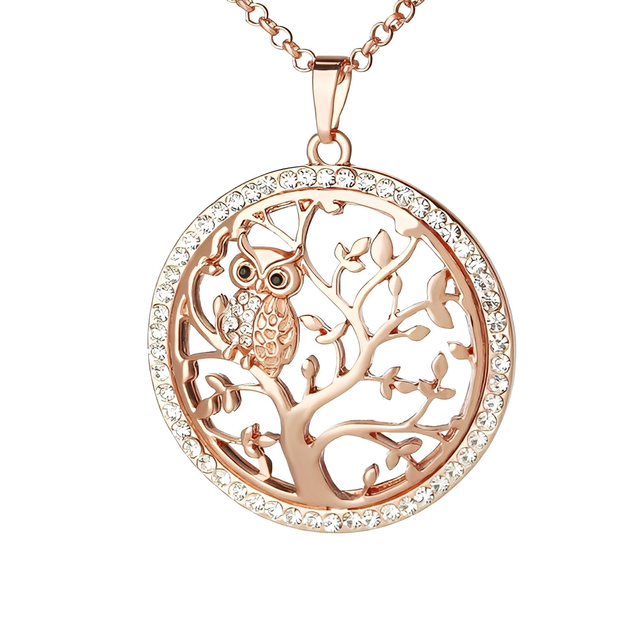 Gemma – Colgante Árbol de la Vida en Oro Blanco