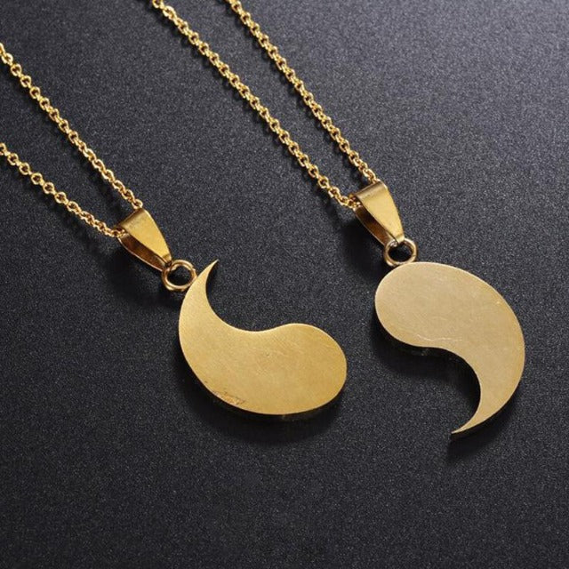 Tao – Collar Yin Yang Separable para Pareja o Amigos