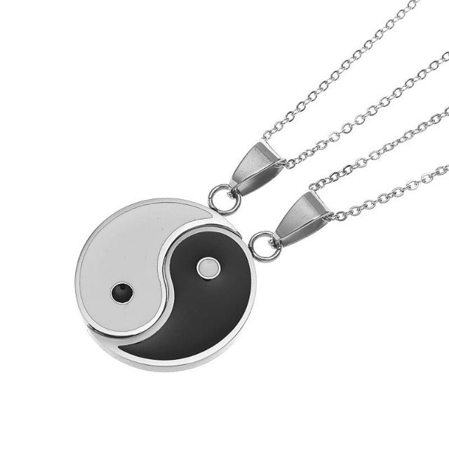 Tao – Collar Yin Yang Separable para Pareja o Amigos