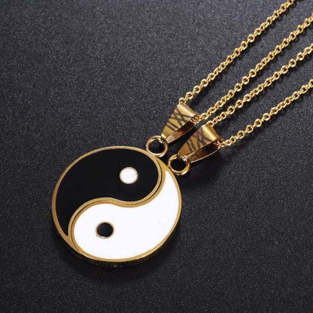 Tao – Collar Yin Yang Separable para Pareja o Amigos