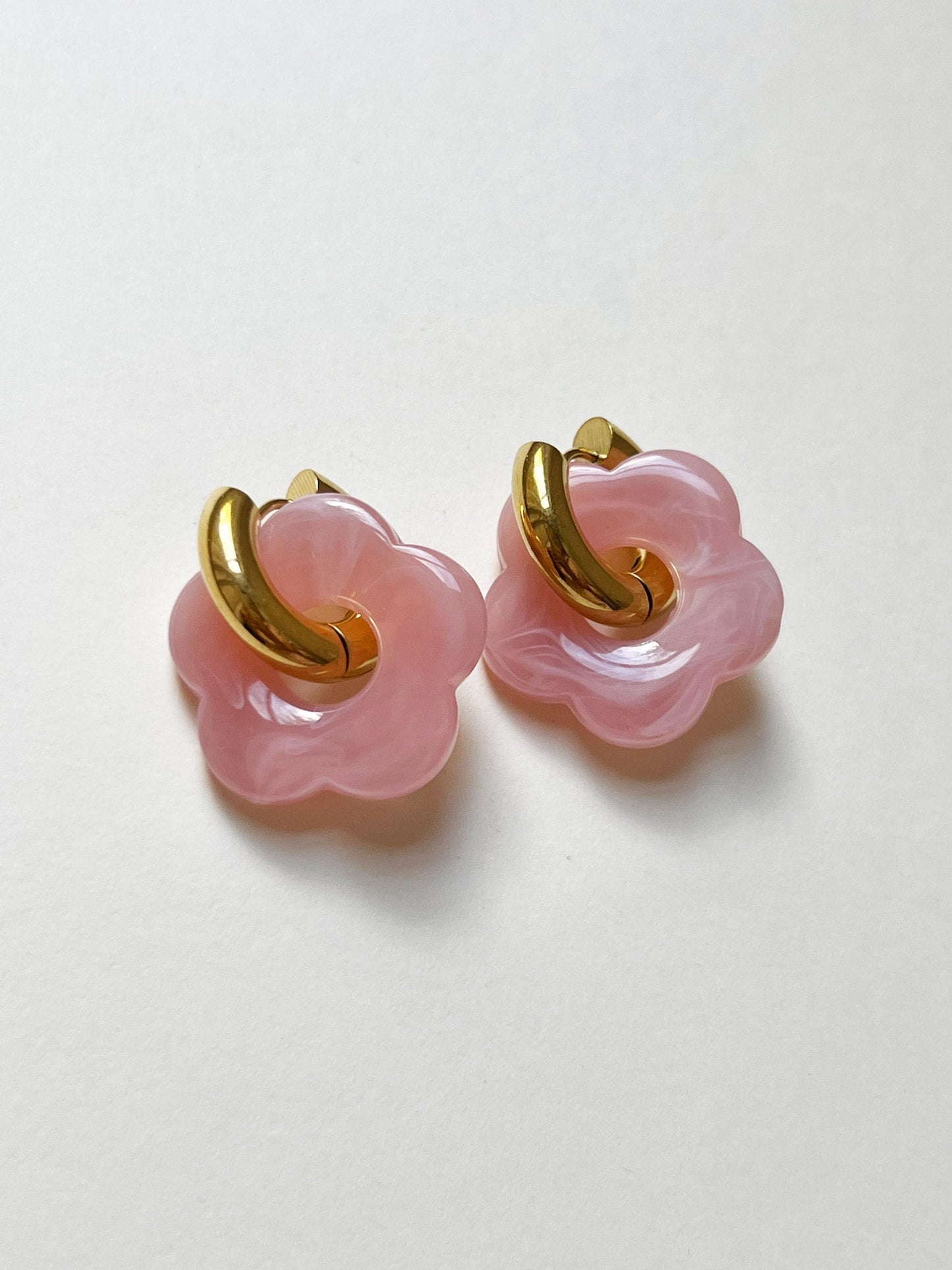 Aros Donut Charme Rosa Blume