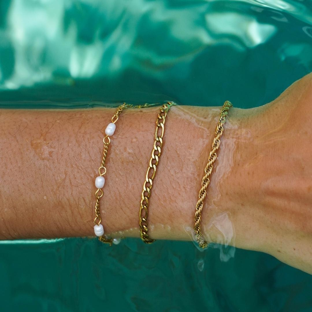 Calvi – Pulsera de Cadena Trenzada Dorada