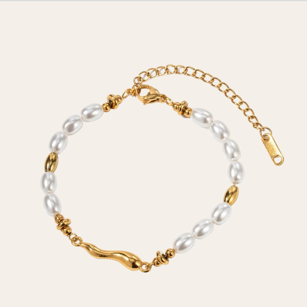 Dominique – Pulsera de Perlas Elegante