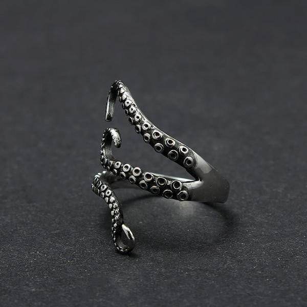 Thalassa – Anillo Tentáculo de Pulpo Ajustable
