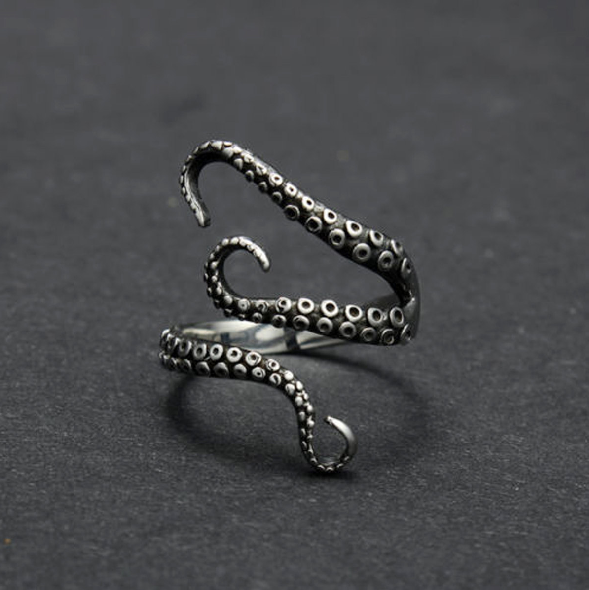 Thalassa – Anillo Tentáculo de Pulpo Ajustable