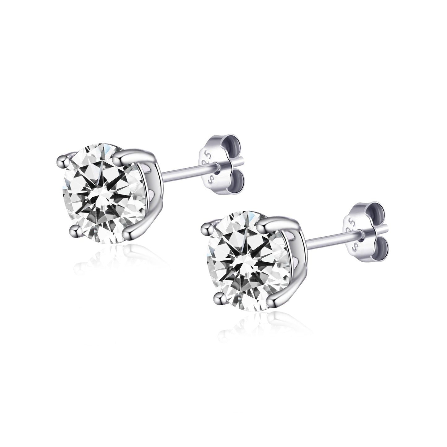 Michelle – Pendientes Plateados Elegantes
