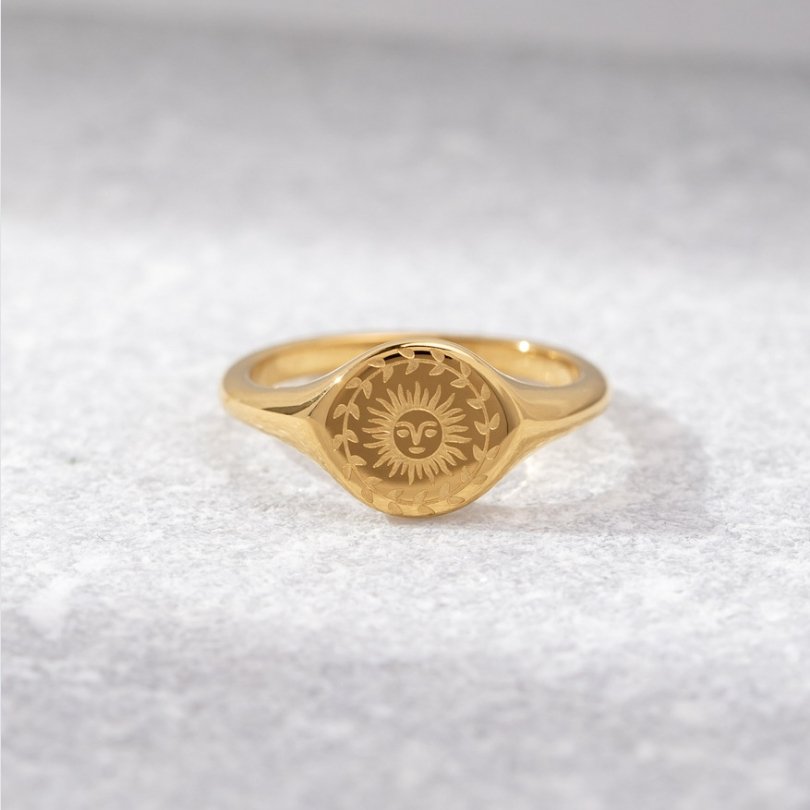 Solenne – Anillo Solsticio Dorado