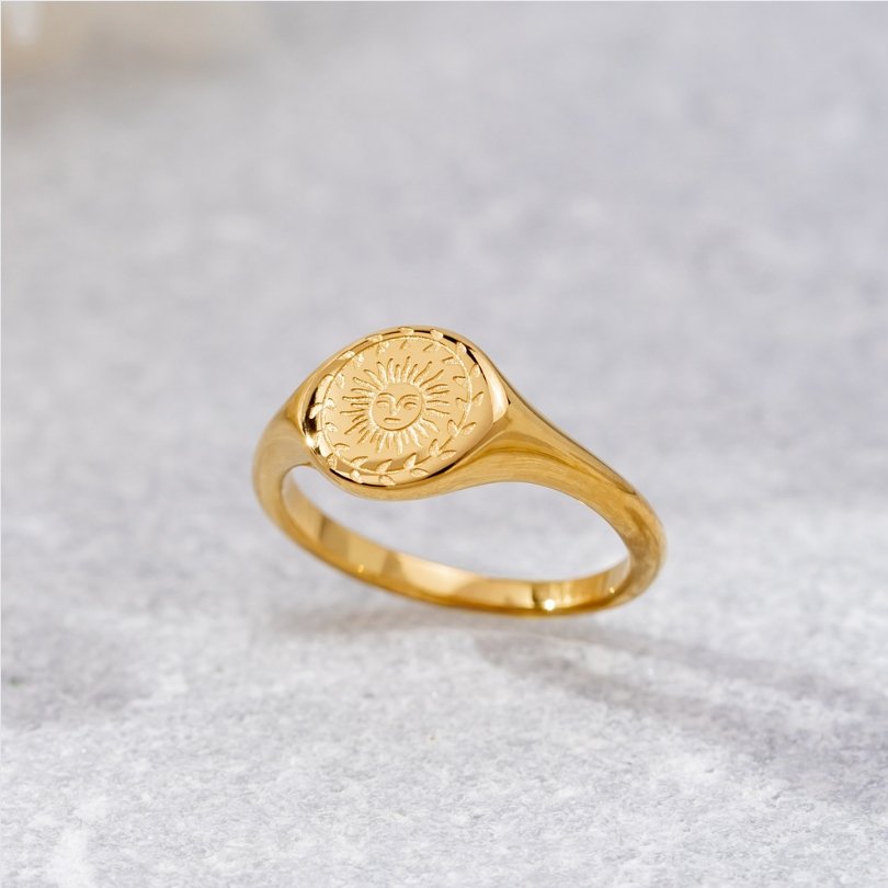 Solenne – Anillo Solsticio Dorado