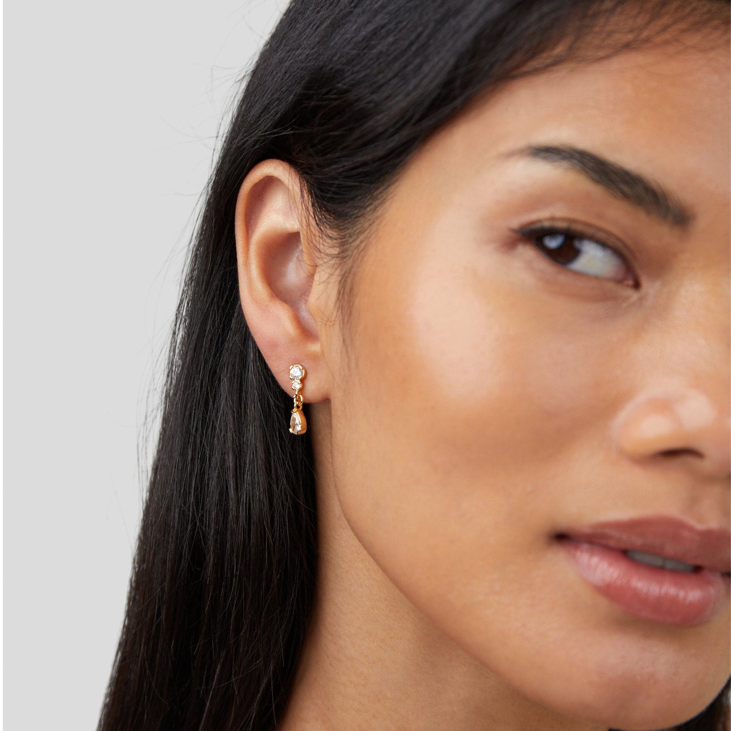 Yarina – Pendientes de cristal en forma de gota