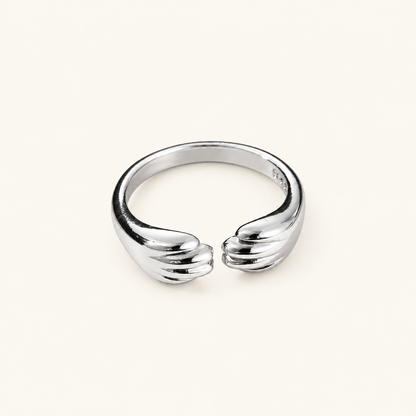 Anillo ajustable de mujer con diseño de huellas de gato