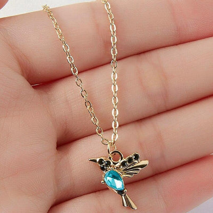 Jada – Collier Colibri en Email & Zirconio