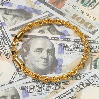 Sofía – Pulsera de Cadena Retorcida Tipo Cuerda